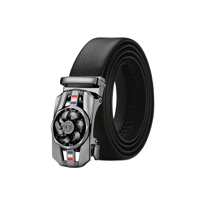 CARTELO Cow Split Leather Belts Men's Width 3.5cm Gift Box Set-3