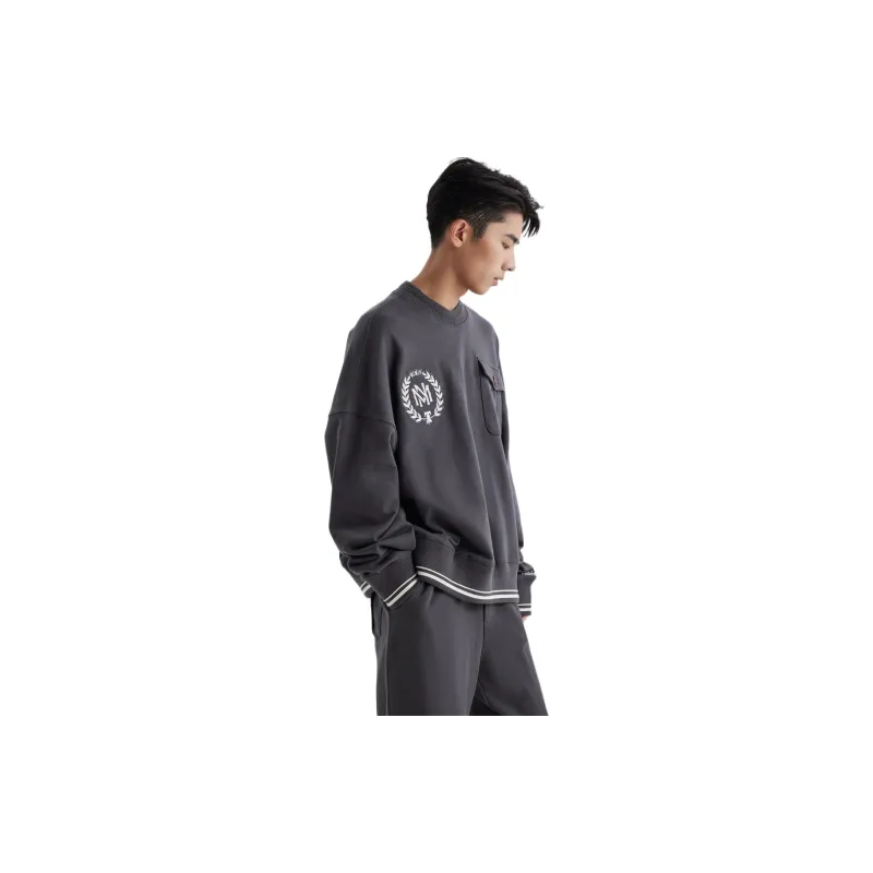 Mitchell Ness Sweatshirts Unisex Black-5
