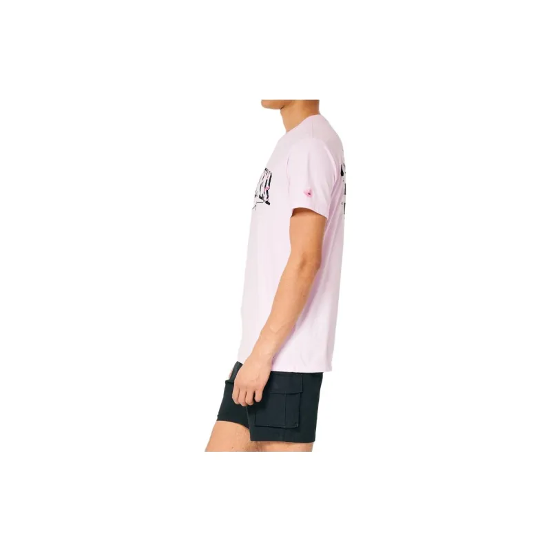 Hollister T-Shirts Unisex Pink-5