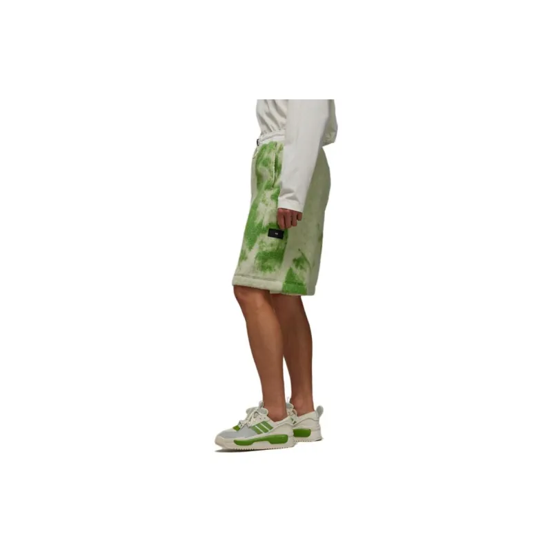 Y 3 Brush stroke Print Fleece Shorts-3
