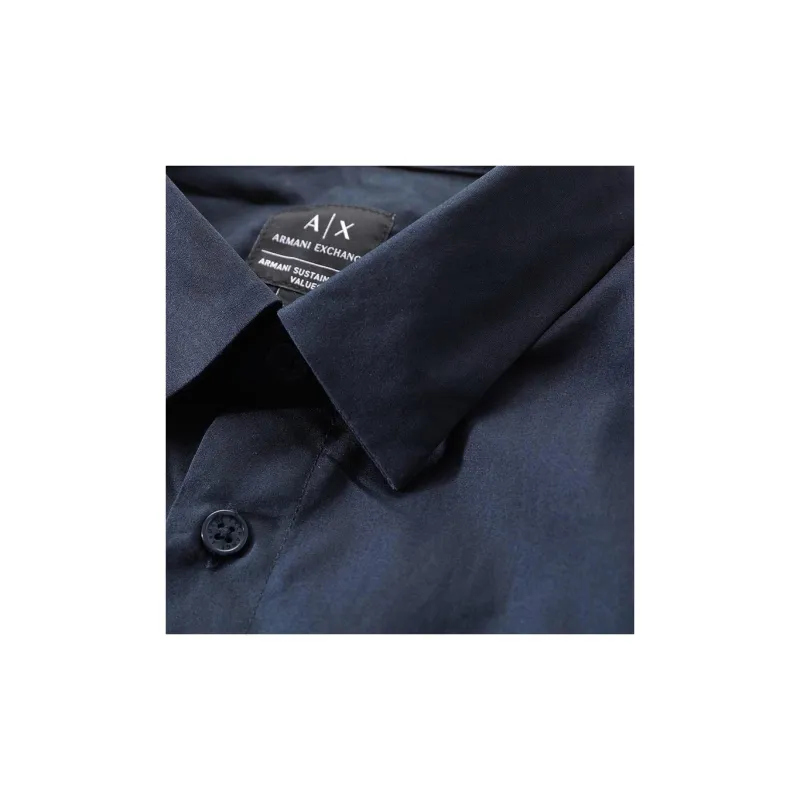ARMANI EXCHANGEAE FW23 Shirt Men's Marine Blue-4