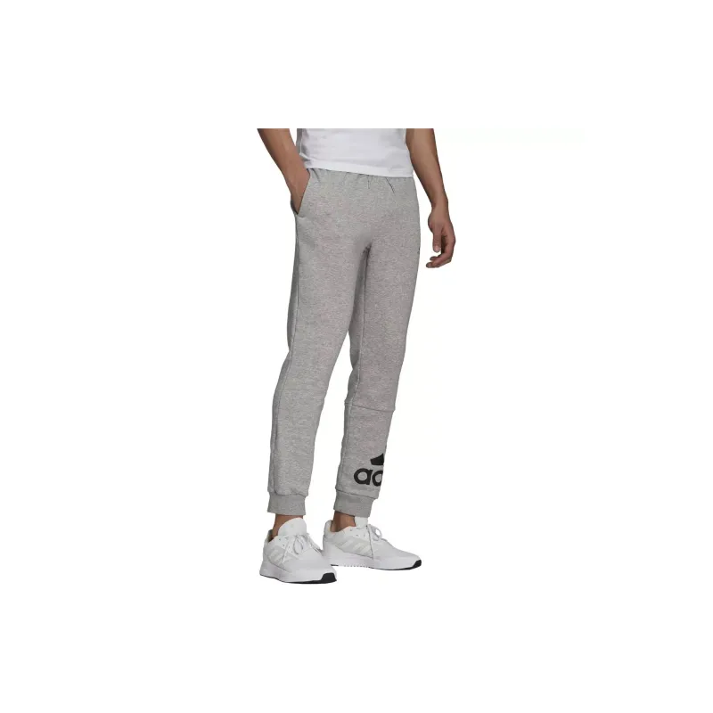 Adidas Essentials Fleece Tapered Cuff Logo Pants-3