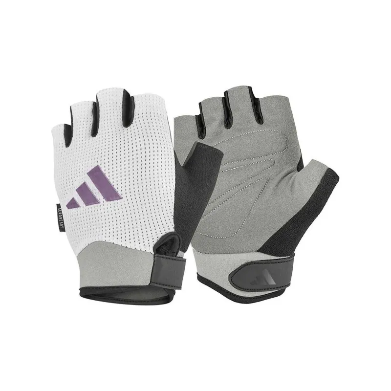 Adidas Weightlifting Belts / Gym Gloves Protective Palm Coverage Breathable S White Female-3