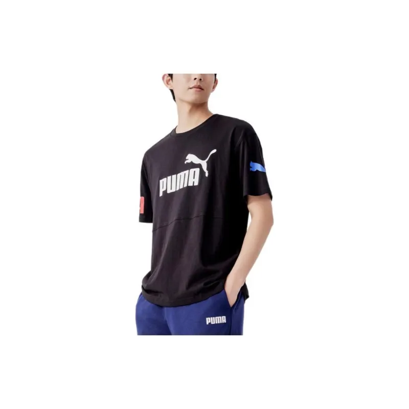 PUMA T Shirts Men Black-2