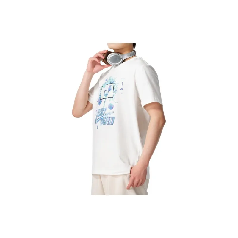 Nike T Shirts Men White-3