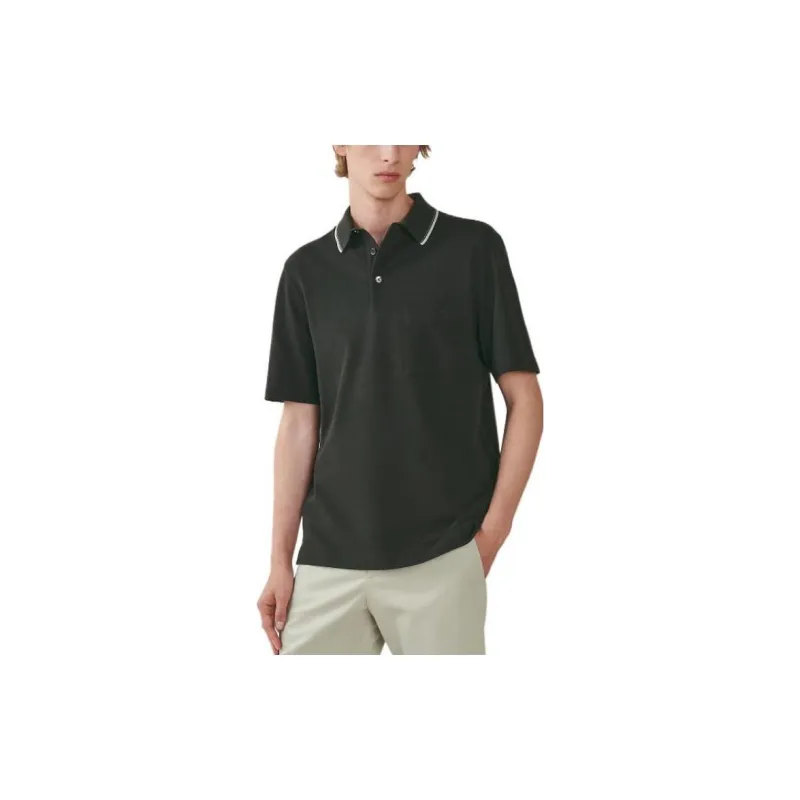 HERMES SS23 Polo Shirt Men's Black-2