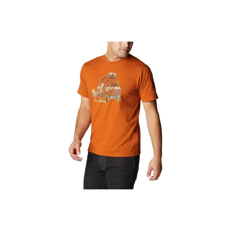 Columbia Sun Trek T-Shirt Men's Orange-2