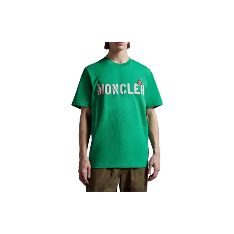 Moncler T Shirts Men Green-1
