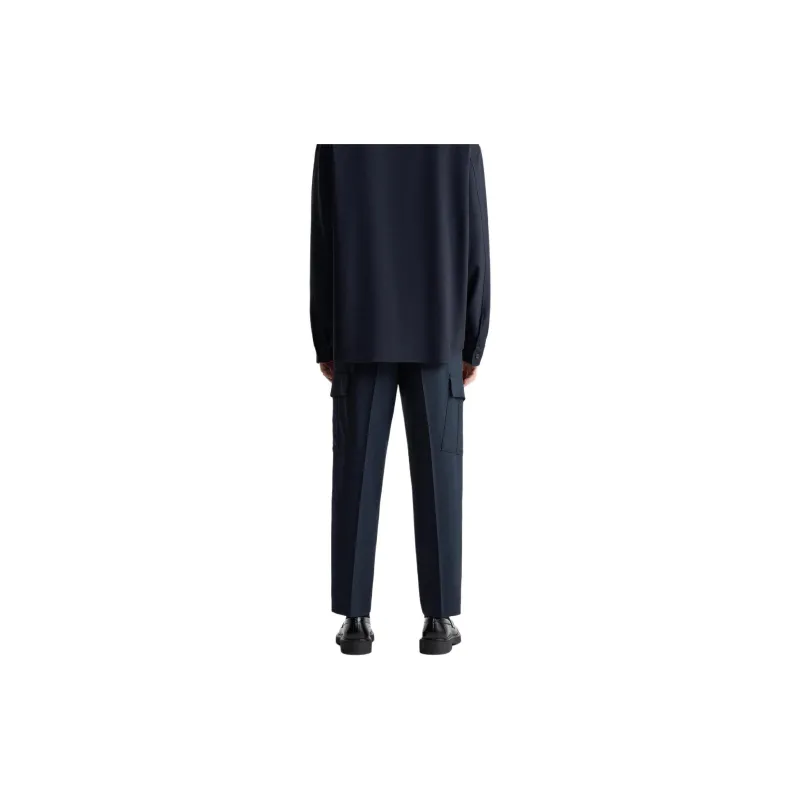 ZARA Casual Pants Men Blue-3