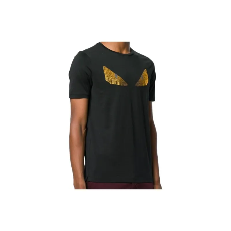 FENDI T Shirts Men Black-3