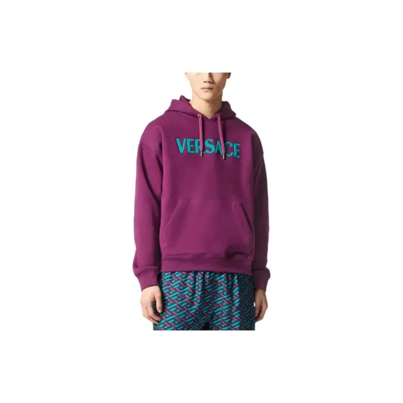 VERSACE Sweatshirts Men Fuchsia-1