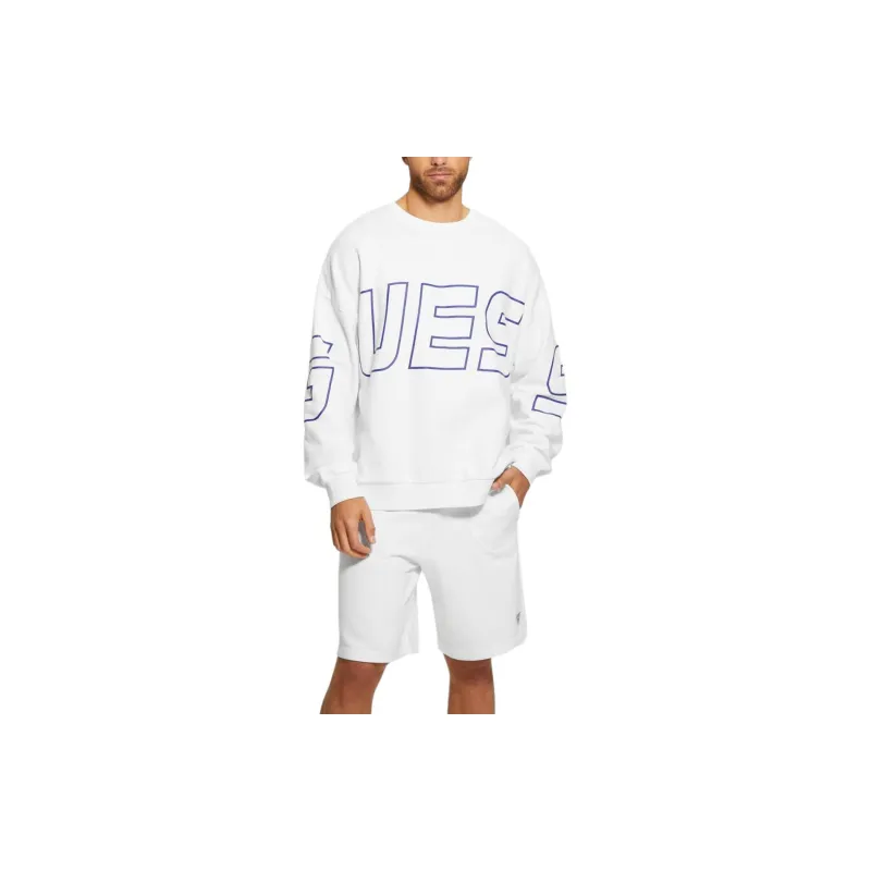 GUESS Dargen Signature Sweatshirt Sweatshirt Men's White-3