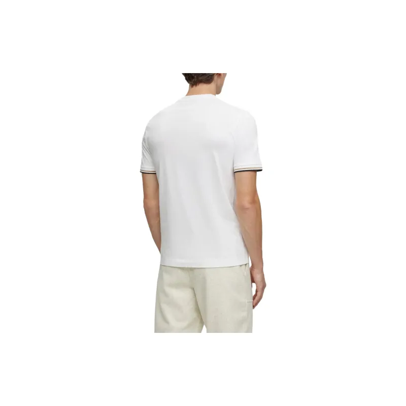 HUGO BOSS Stripe Trim Crewneck T Shirt-2