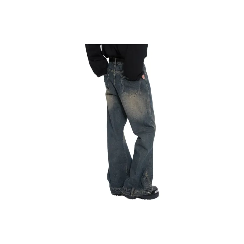 TESTUNG Jeans Unisex Rusty Earth Tone And Black Classic Color Scheme-3
