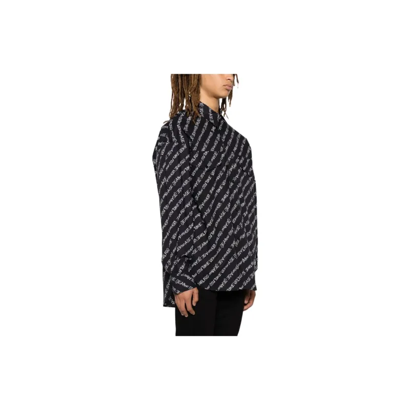 VERSACE Shirts Men Black-3