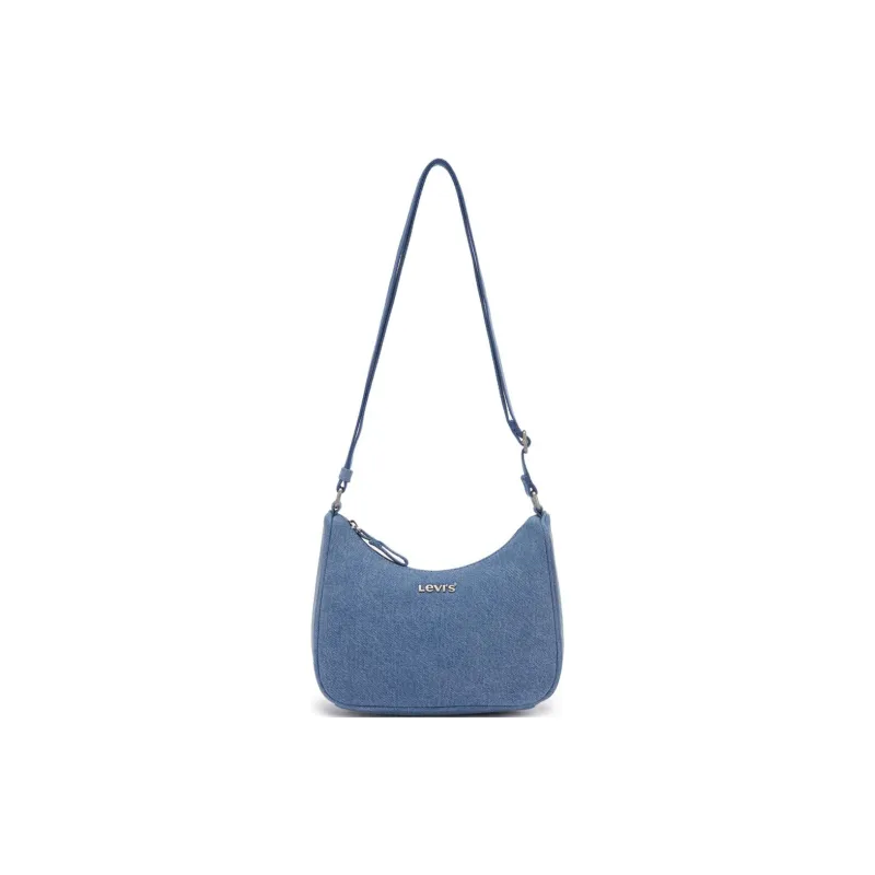 Levi's Denim Crossbody Bag, Shoulder Bag Medium Size Women's Light Blue-0