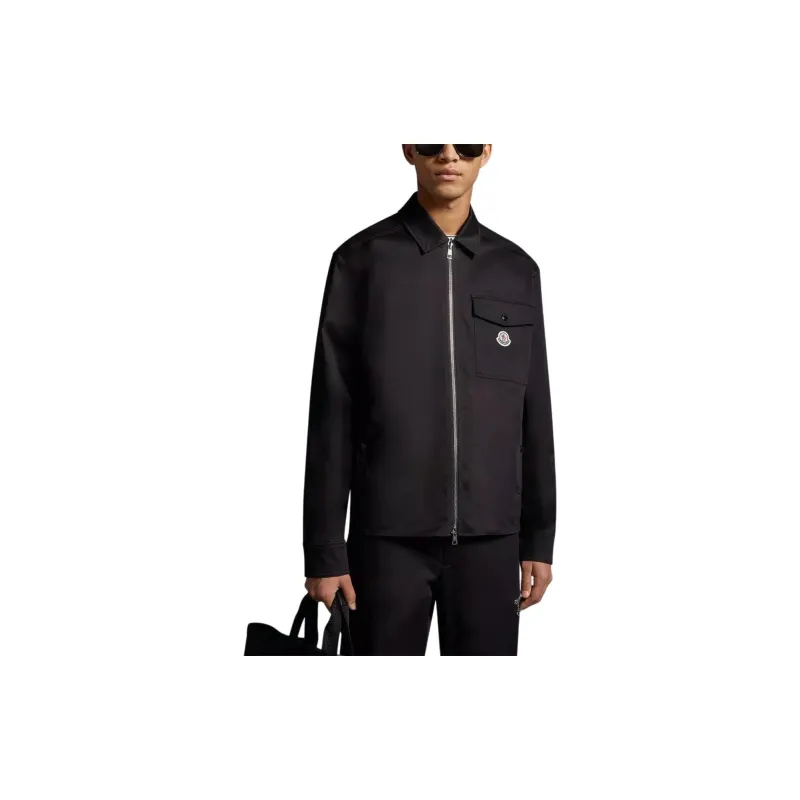 Moncler Ciamicia Logo Patch Zipped Shirt Jacket-1