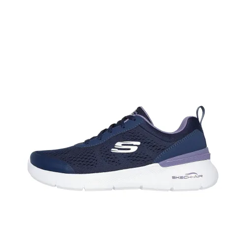 Skechers Sport Casual Shoes Women's Low-Top Navy/Lavender