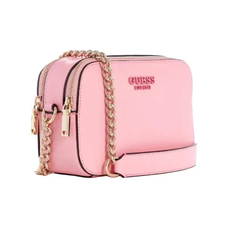 GUESS Smooth Artificial Leather Shoulder Bag Crossbody Bag Women's Pink-1