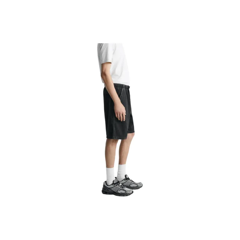 ZARA Denim Shorts Men Black-3