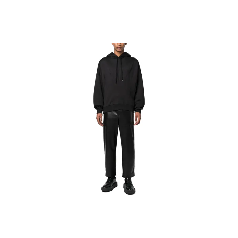 Valentino Pleated Drawstring Long Sleeved Hoodie-5