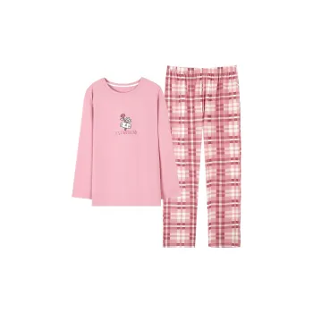 MADALLO Pajama Set Women's Pink Checkered