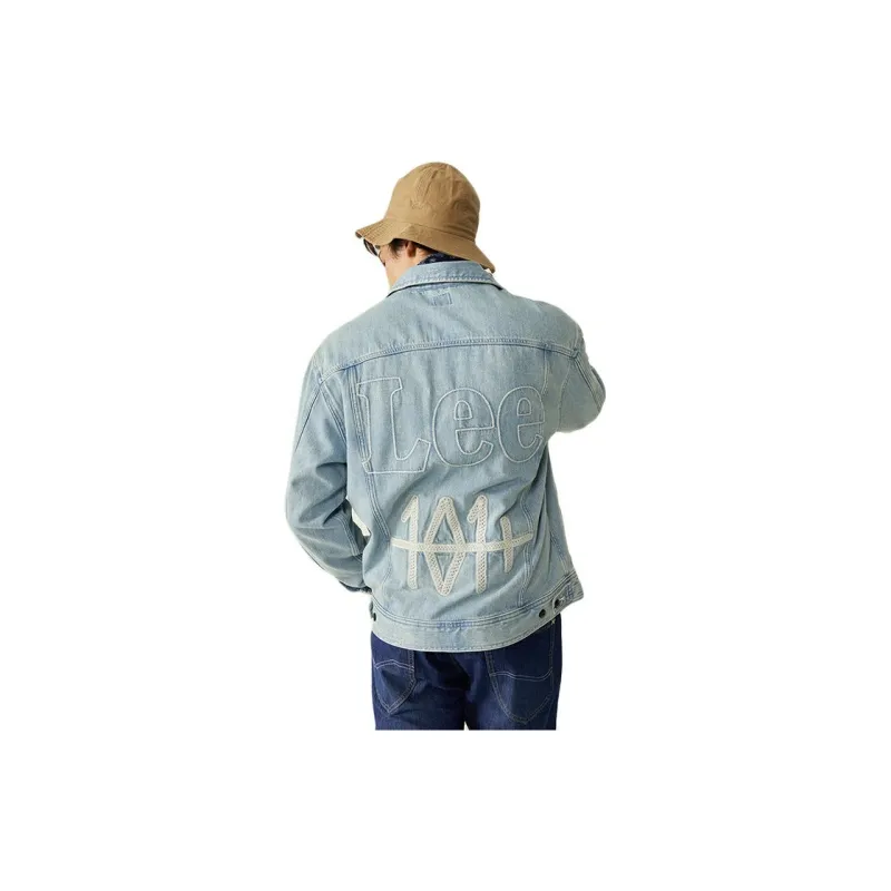 Lee Denim Jackets Men Light Blue-2