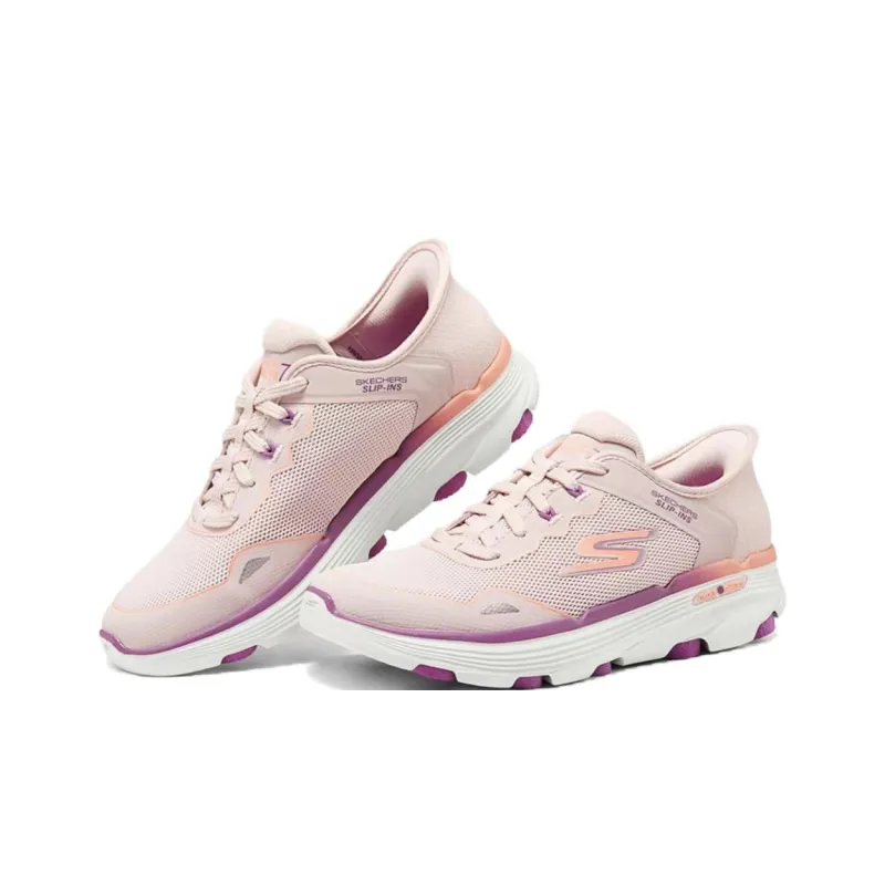 Skechers WOMEN'S GO Series Cushioned Slip Resistant Breathable Low Top Running Shoes Women's Light Pink-2