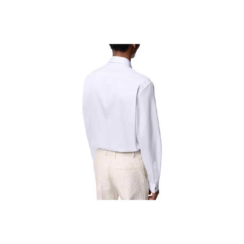 LOUIS VUITTON Embroidered Long Sleeved Cotton Shirt-3