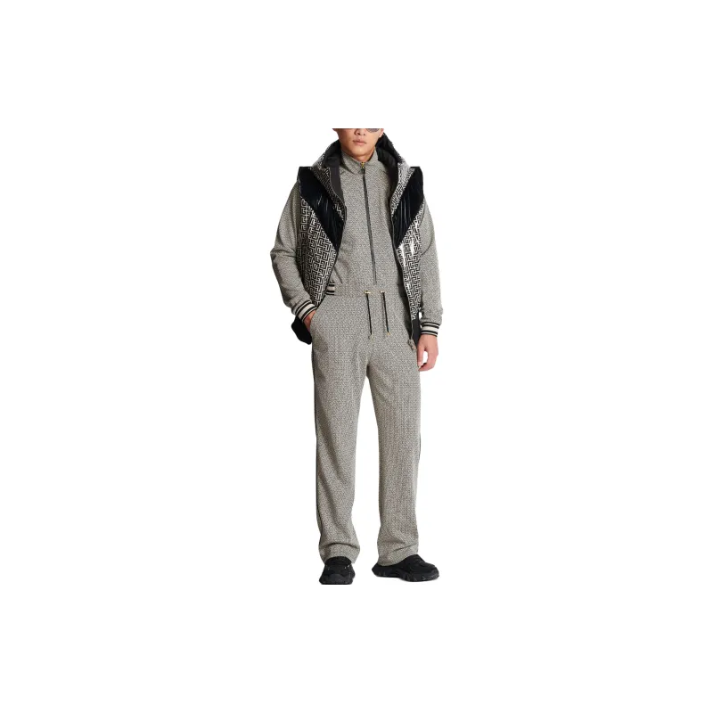 BALMAIN Monogram Jacquard Drawstring Pants-1