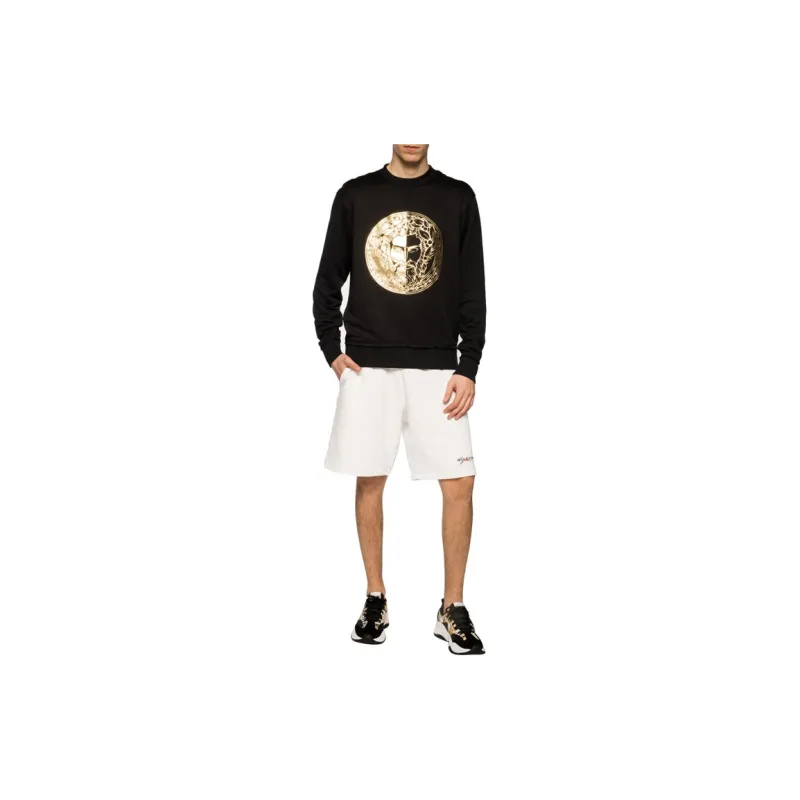 VERSACE JEANS COUTURE Crew Neck Sweatshirt Men's Black-4