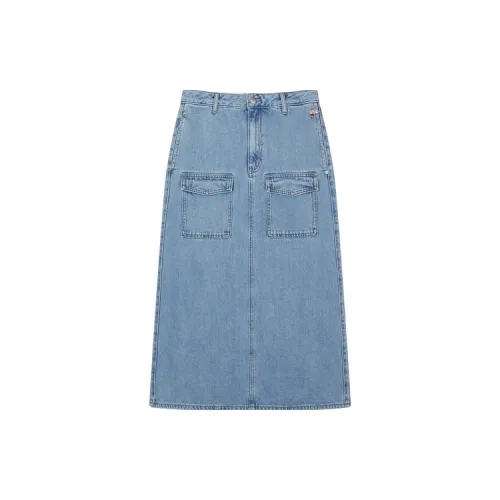 Teenie Weenie Denim Long Skirts Women's Light Blue