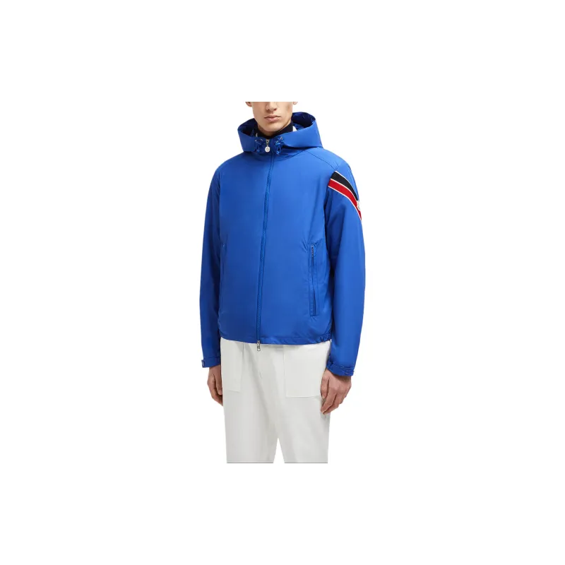 Moncler Trench Coats Men Blue-2