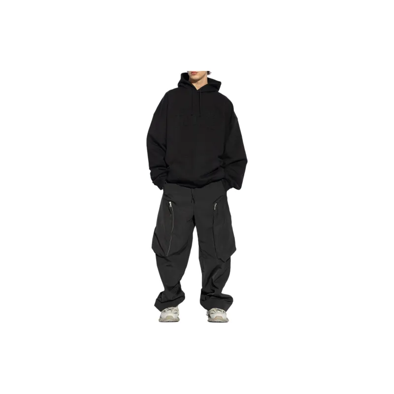 Vetements Drawstring Logo Embossed Hoodie-3