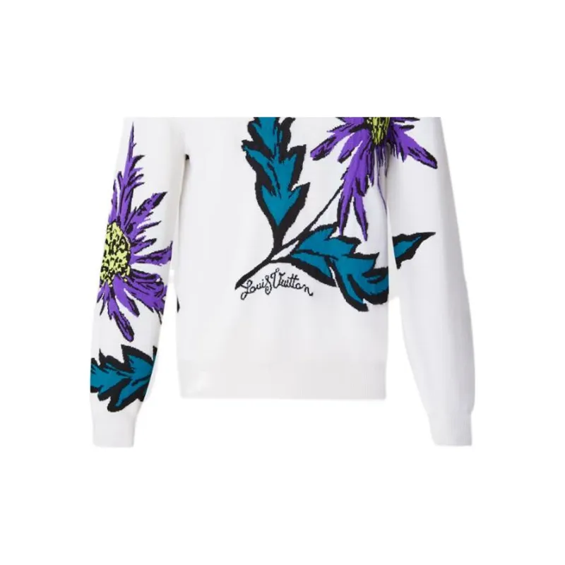 LOUIS VUITTON Thistle Intarsia Pullover-5