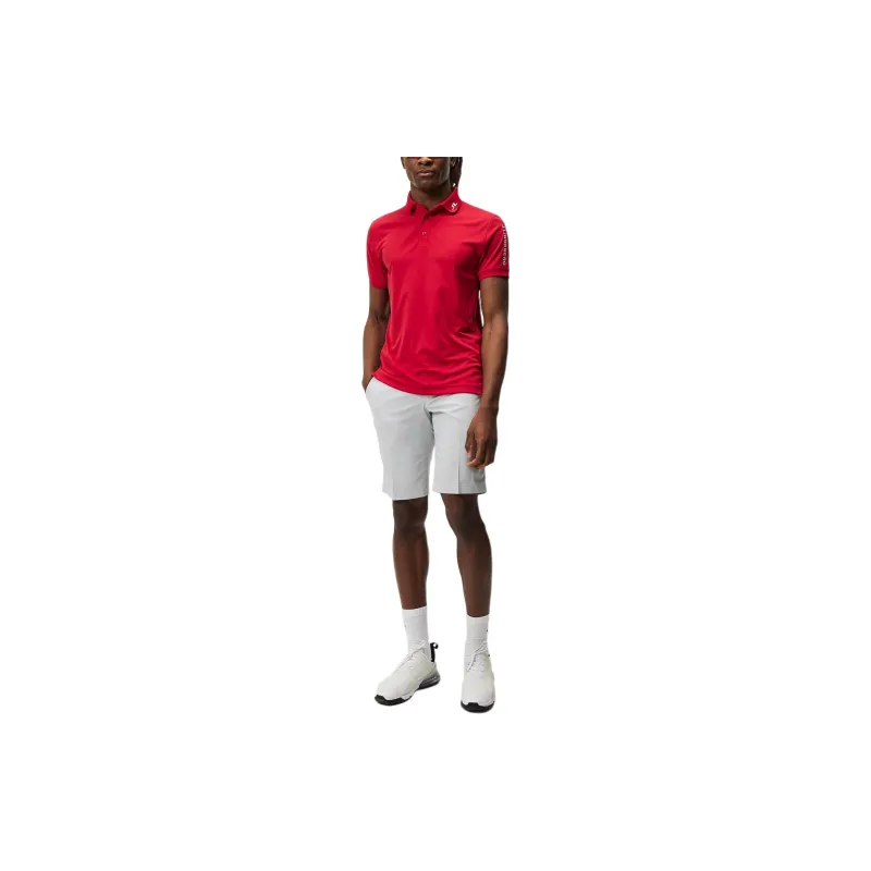 J.Lindeberg Tour Tech Slim Fit Polo Shirt Men's Red-1