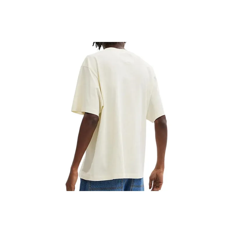 COACH Letter Print Crew Neck Short Sleeved T Shirt T Shirt Unisex Cream-5