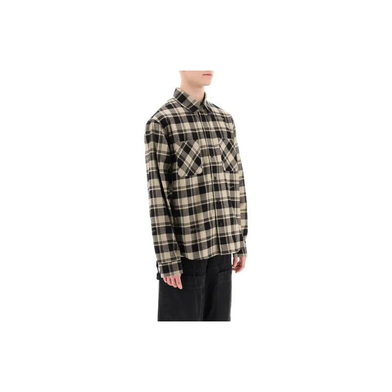 OFF WHITE Checked Long Sleeved Shirt-4