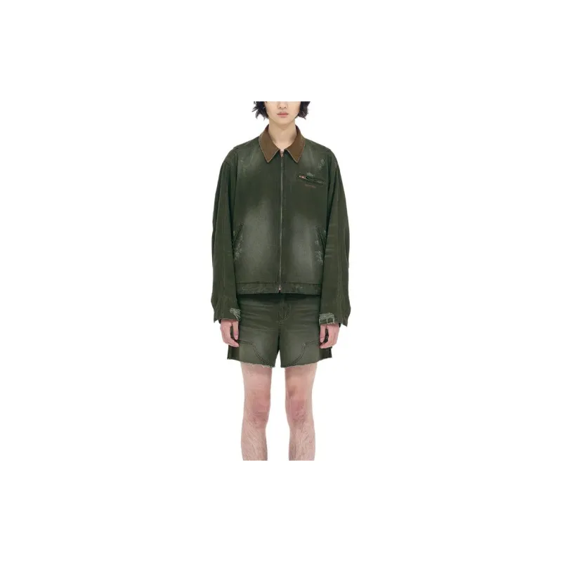 WE11DONE SS24 Jackets Coats Unisex Khaki-2