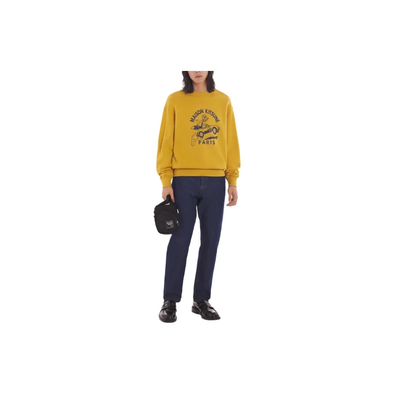 Maison Kitsune Racing Fox Cotton Sweatshirt-3