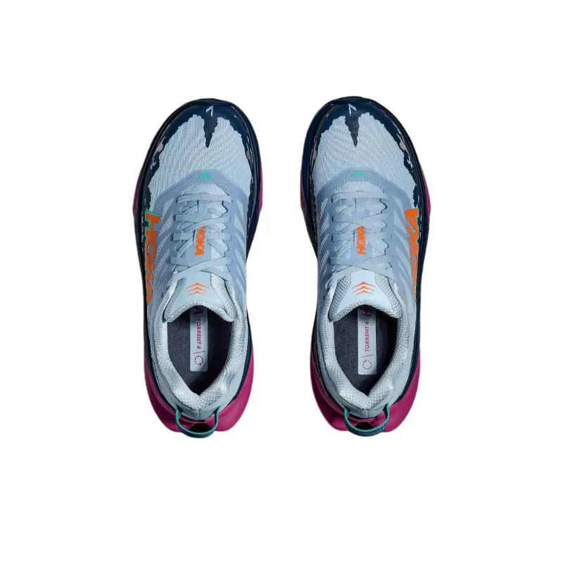 HOKA ONE ONE Wear Resistant Low Top Running Shoes Women's Blue-4