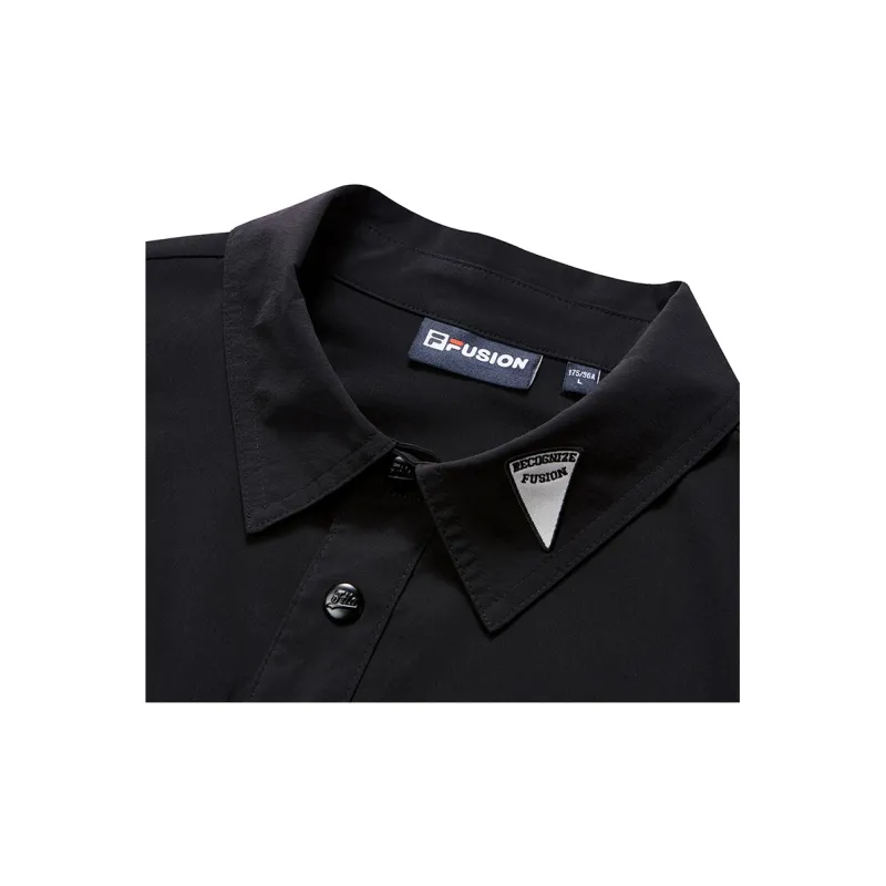 FILA FUSION Shirts Men Jet Black-4