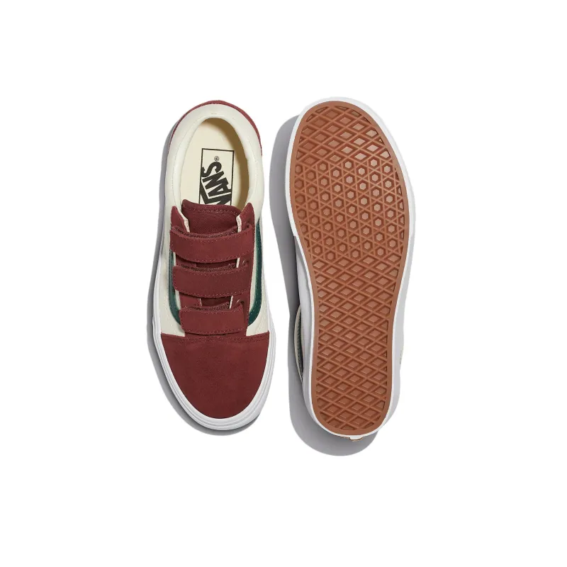 Old Skool Vans Velcro 'Burgundy'-3