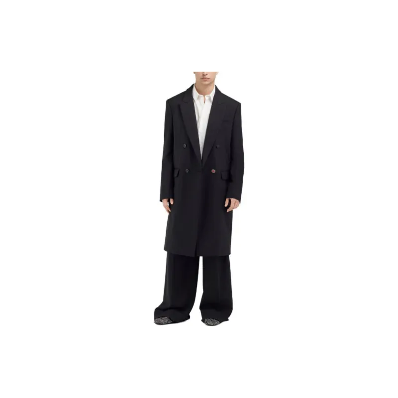 Roberto Cavalli SS24 Coats Men's Black-1