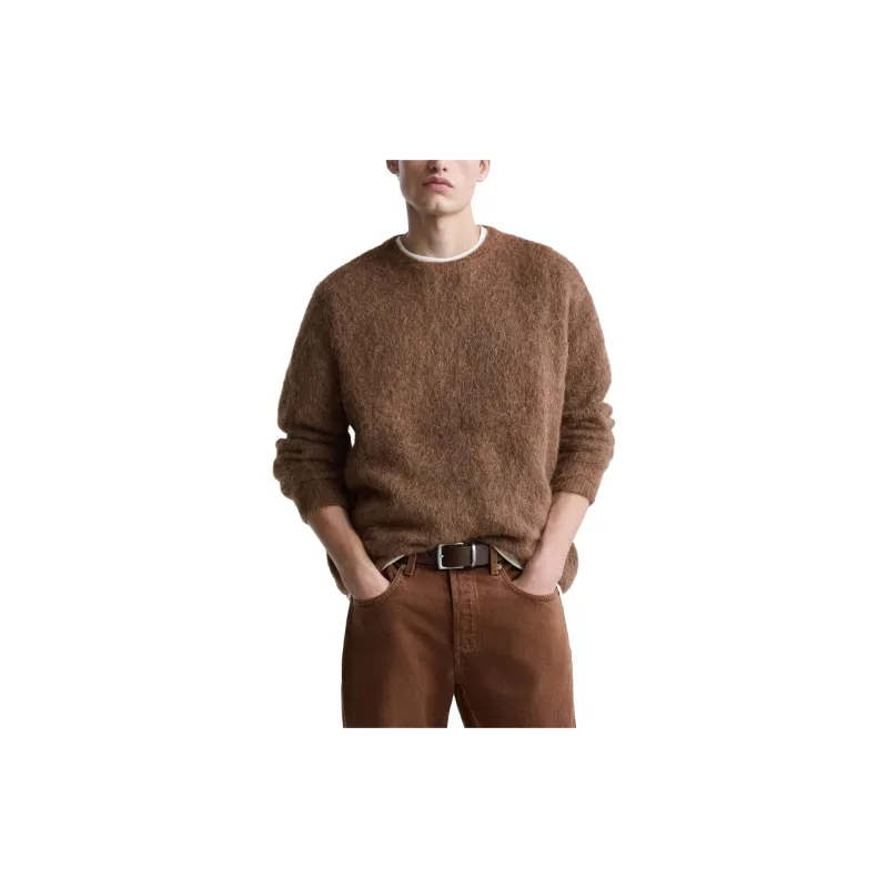ZARA Sweaters Men Brown-2
