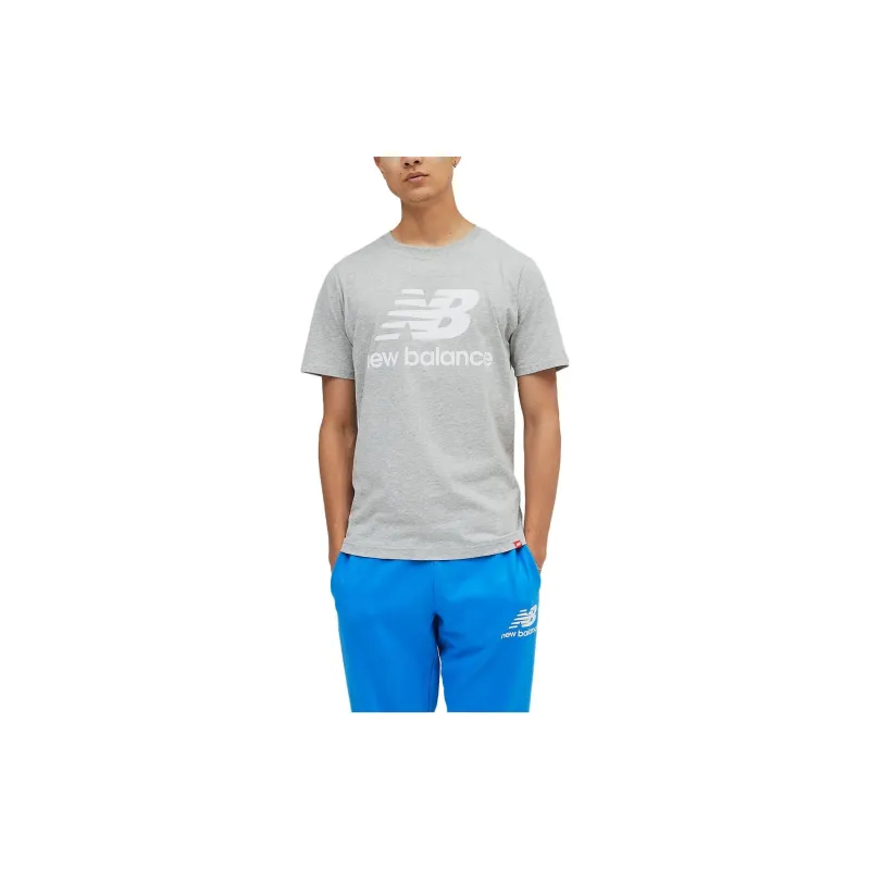 New Balance Essentials T-Shirts Men Gray-3