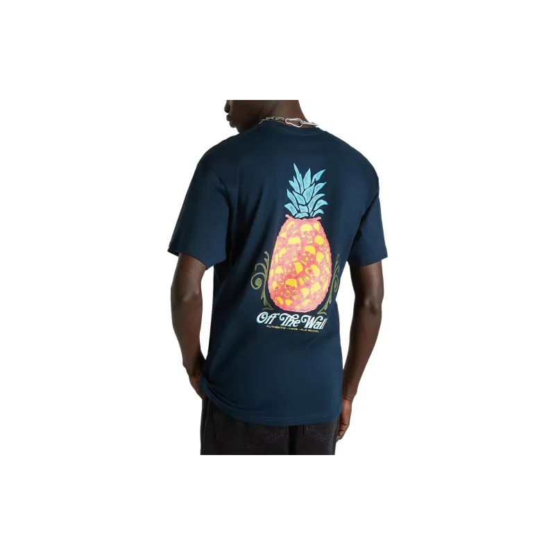 Vans Pineapple Skull T-Shirts Men Marine Blue-6