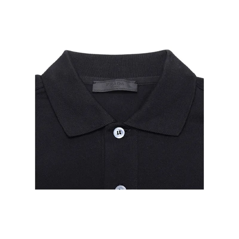 PRADA Polo Shirts Men Black-5