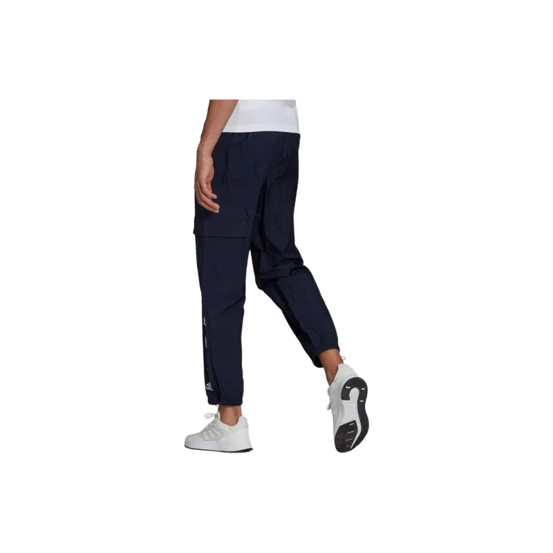 Adidas Knitted Sweatpants Men Navy Blue-2