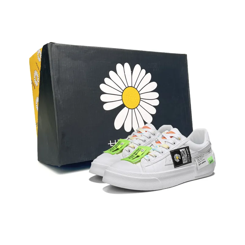 Little Daisy Small Daisy Height Increasing Wear-Resistant Breathable Slip-Resistant Low-Top Skateboard Shoes Men's-8
